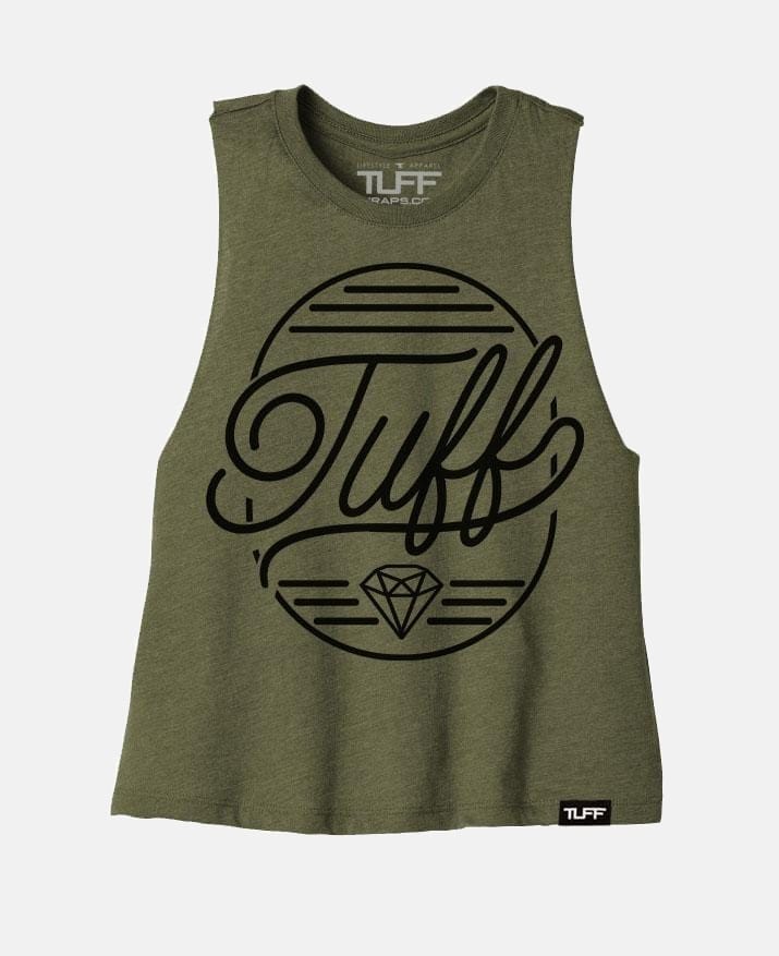 TUFF Diamond Racerback Crop Top TuffWraps.com