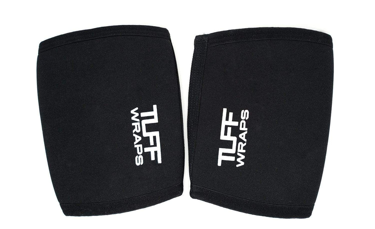 TUFF Elbow Sleeves 5mm All Black (pair) TuffWraps.com