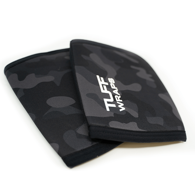 TUFF Elbow Sleeves 5mm Black Camo (pair) TuffWraps.com