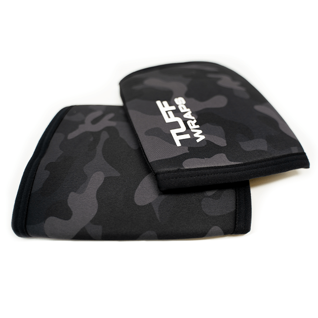 TUFF Elbow Sleeves 5mm Black Camo (pair) TuffWraps.com