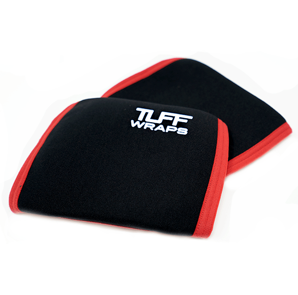 TUFF Elbow Sleeves 5mm Black/Red (pair) TuffWraps.com