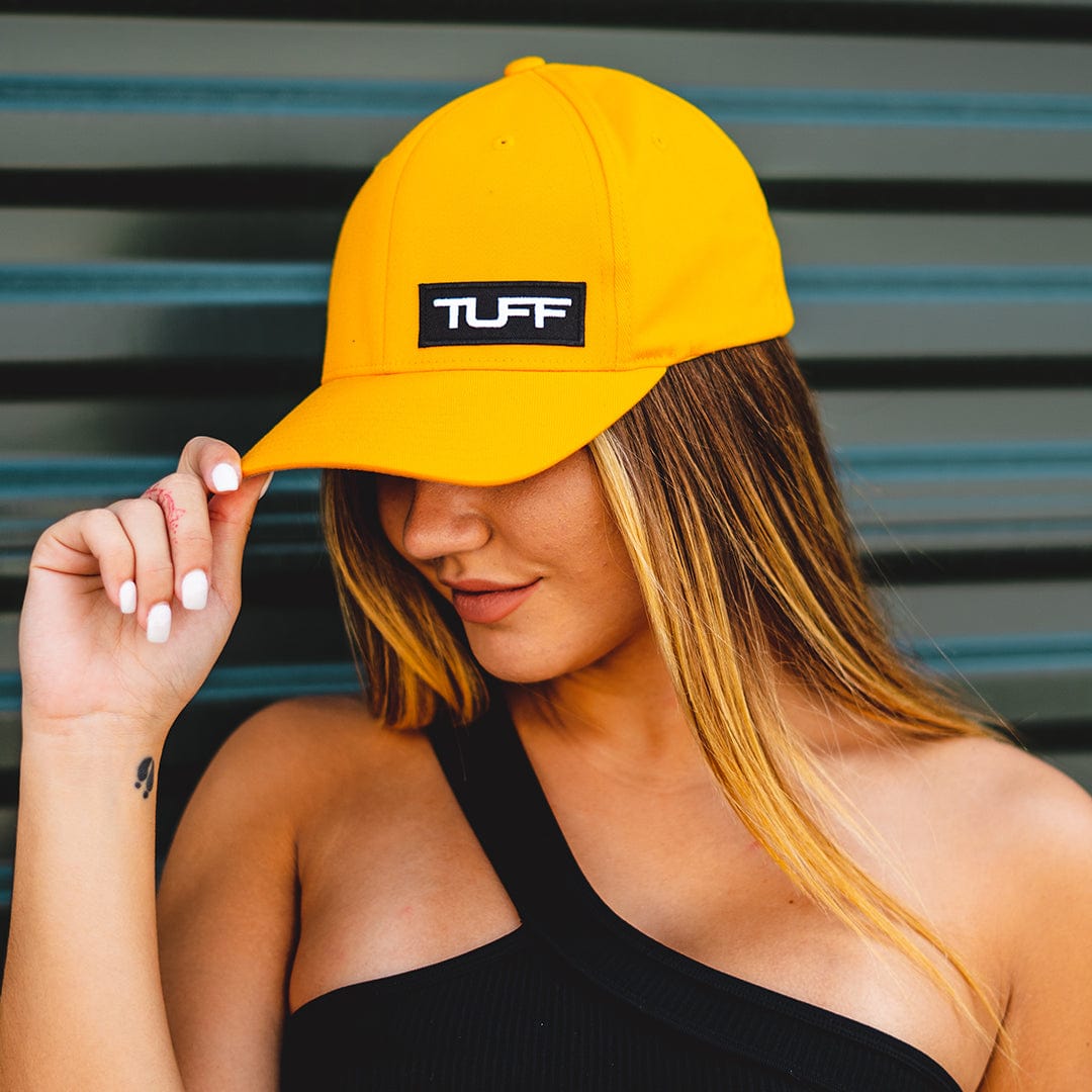 TUFF Essential Flexfit Hat S/M (6 3/4&quot;-7 1/4&quot;) / Yellow TuffWraps.com