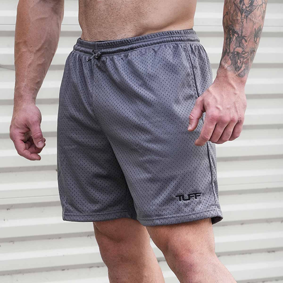 TUFF Essentials Mesh Shorts Small / Grey TuffWraps.com