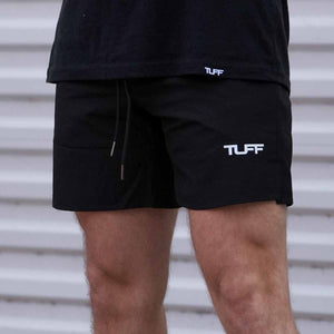 TUFF 6 Training Shorts: Men's Premium Nylon-Spandex Gym Shorts