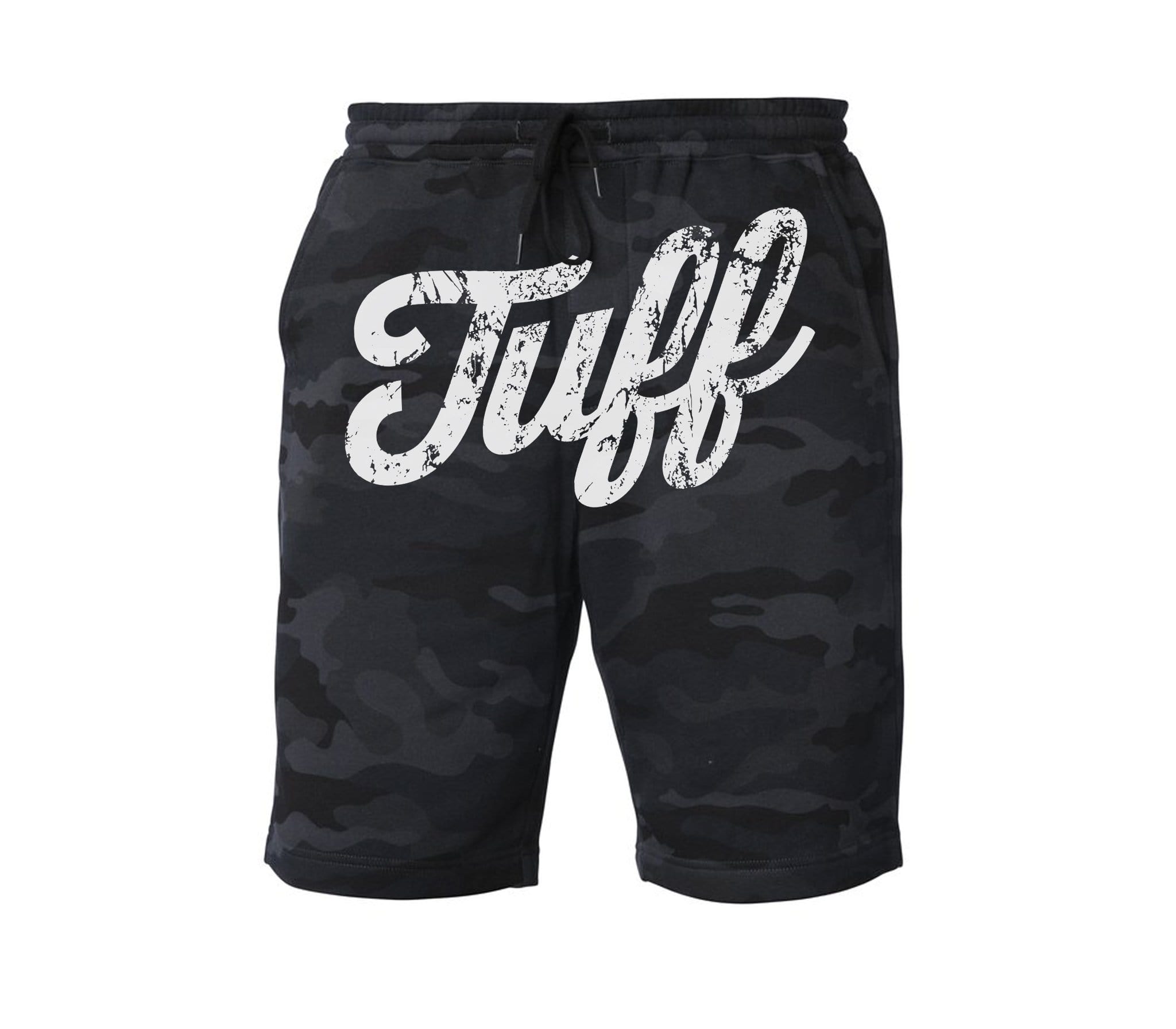 https://www.tuffwraps.com/cdn/shop/files/tuff-front-script-tapered-fleece-shorts-xs-black-camo-tuffwraps-30200429412440.jpg?v=1695480735
