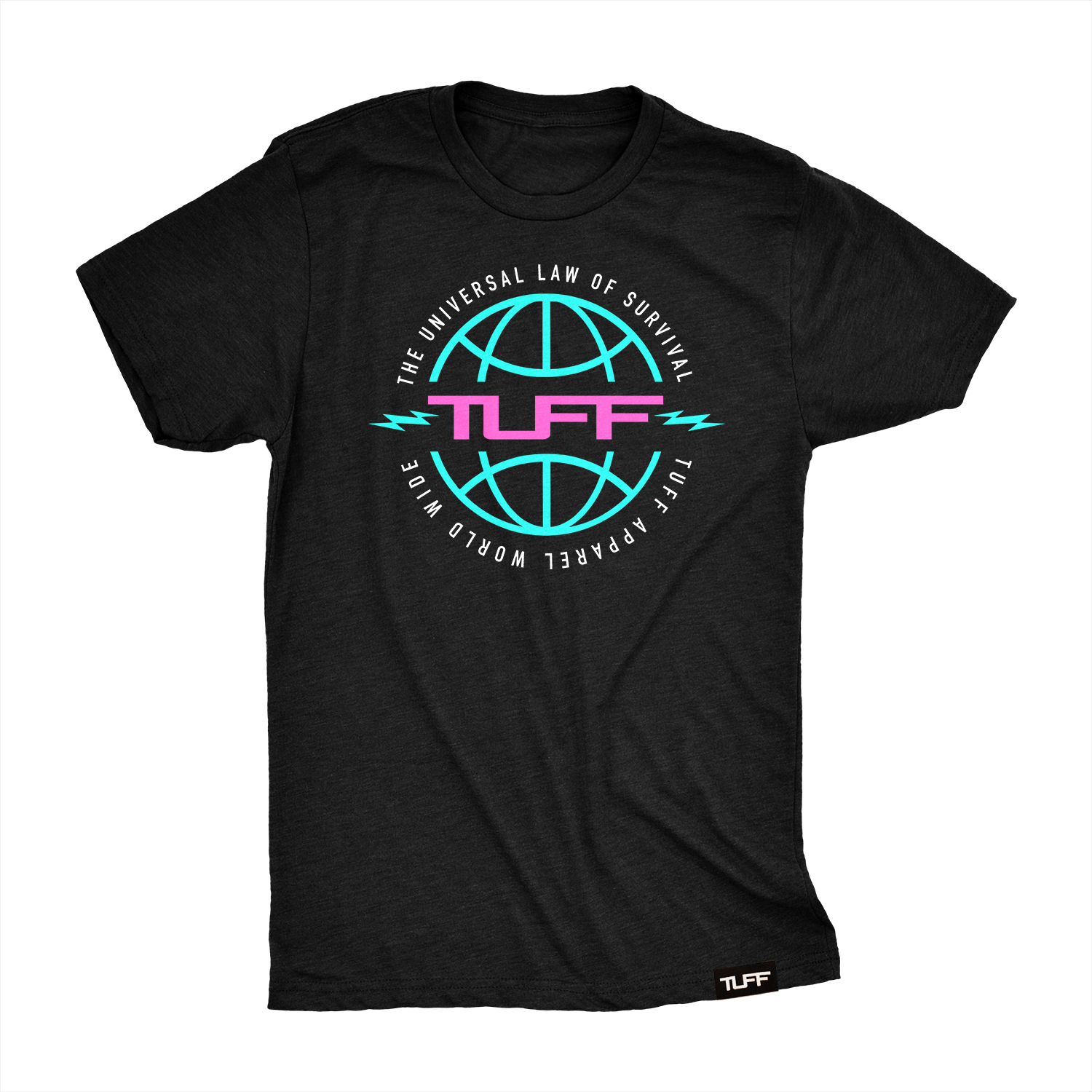 TUFF Globe Retro Tee S / Black TuffWraps.com