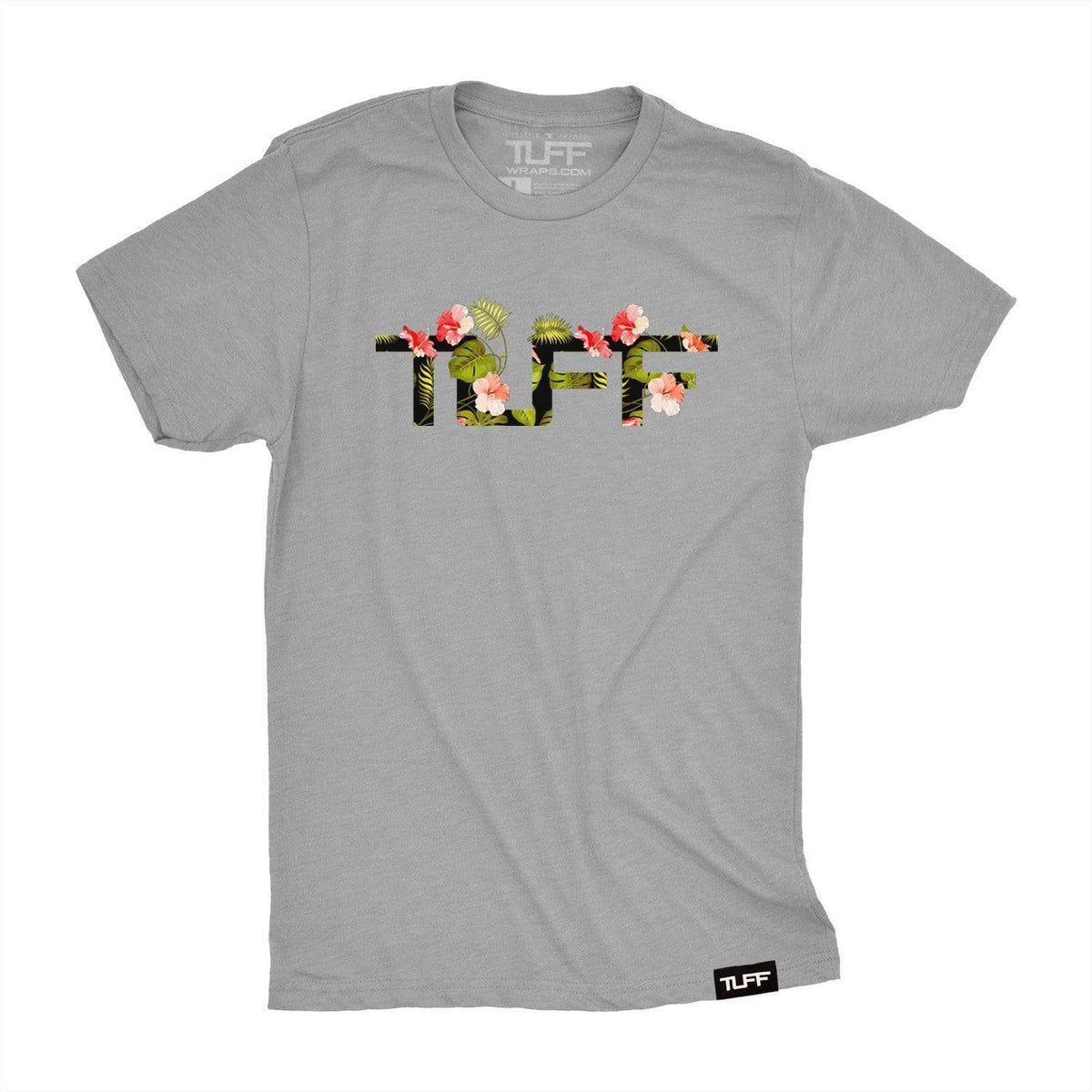TUFF Hibiscus Tee S / Heather Gray TuffWraps.com