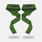 TUFF Lifting Straps | Premium Padded Lifting Straps With Neoprene Military Green TuffWraps.com