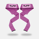 TUFF Lifting Straps | Premium Padded Lifting Straps With Neoprene Pink TuffWraps.com