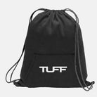TUFF Logo Fleece Cinch Bag Black TuffWraps.com