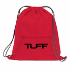 TUFF Logo Fleece Cinch Bag Red TuffWraps.com