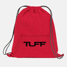 TUFF Logo Fleece Cinch Bag Red TuffWraps.com