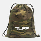 TUFF Logo Fleece Cinch Bag Woodland Camo TuffWraps.com