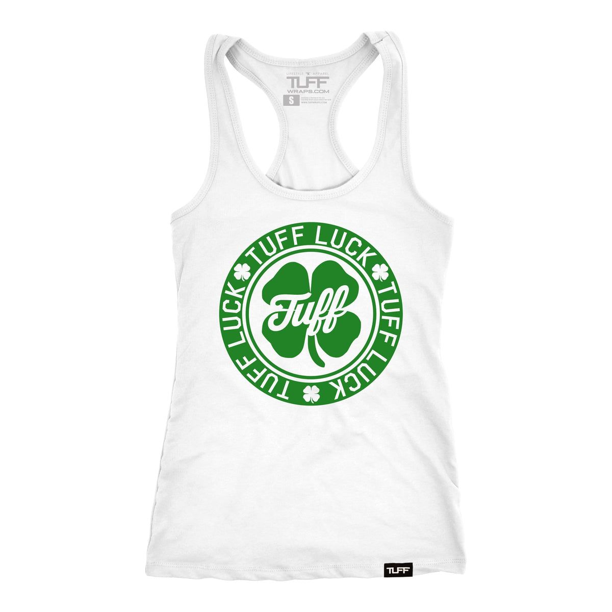 TUFF Luck Racerback Tank XS / White TuffWraps.com