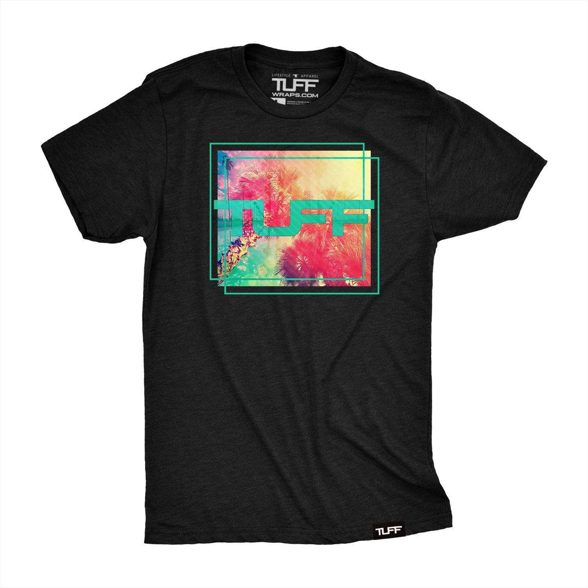 TUFF Palm Sunset Tee S / Black TuffWraps.com