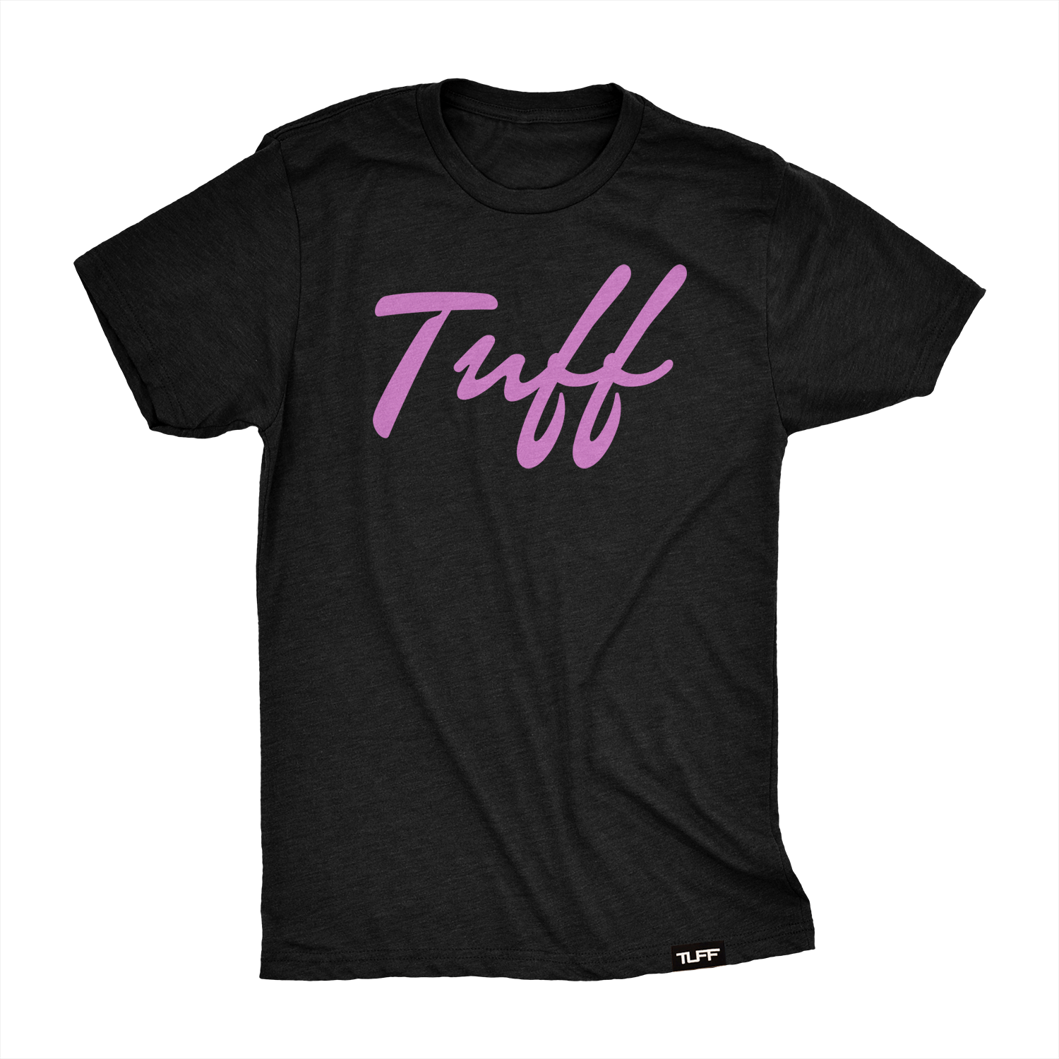 TUFF Pink Thin Script Tee Deal S / Black TUFF