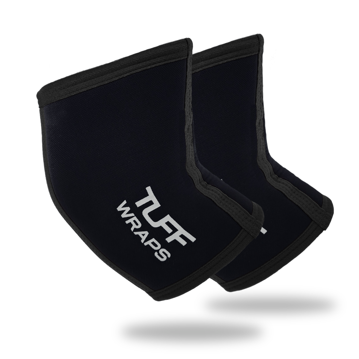TUFF Power Elbow Sleeves 7mm (All Black) TuffWraps.com