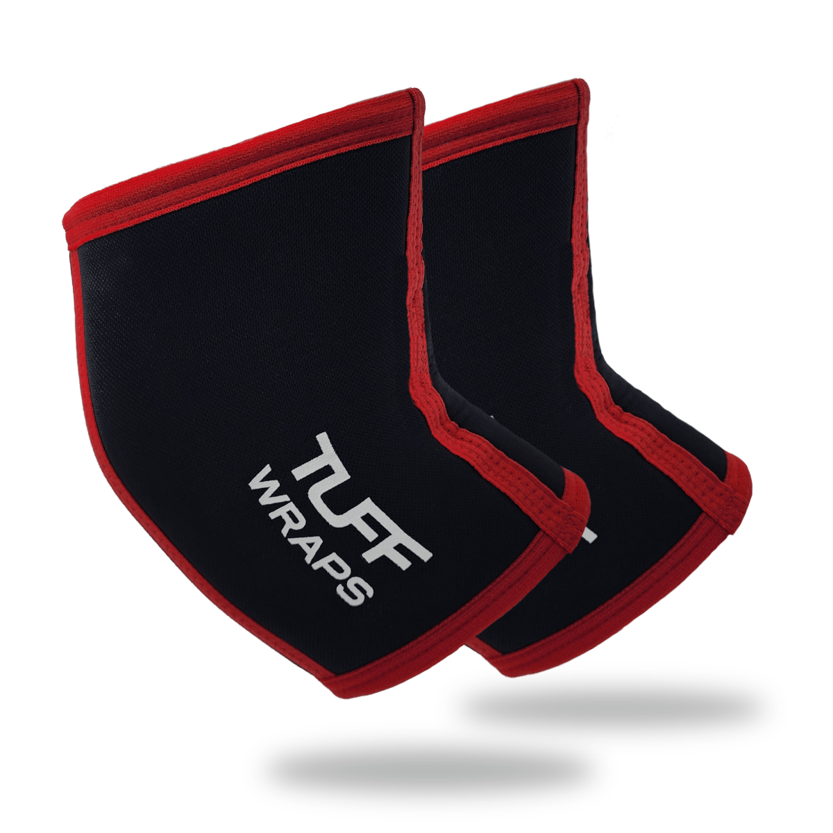 TUFF Power Elbow Sleeves 7mm (Black/Red) TuffWraps.com