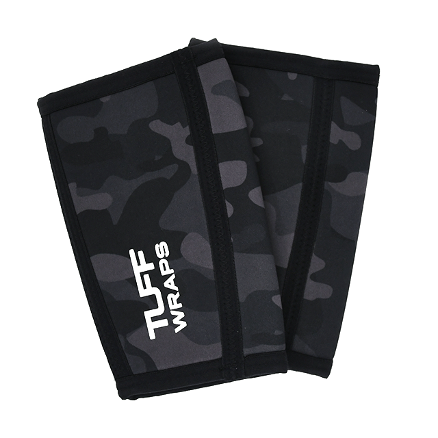 TUFF Power Elbow Sleeves (Black Camo) S TuffWraps.com