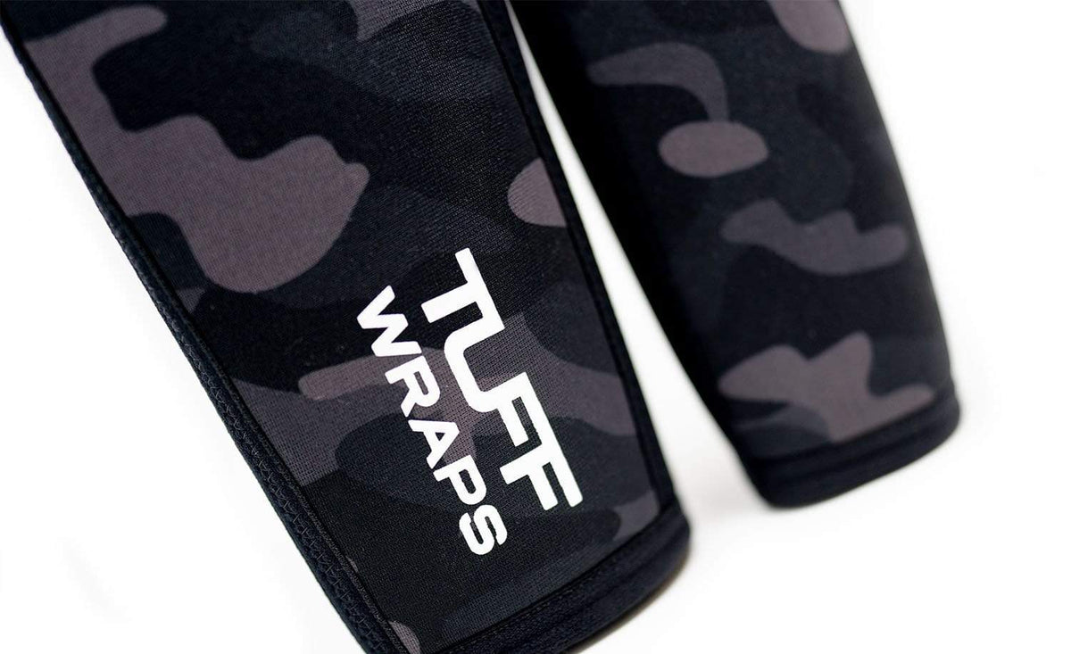 TUFF Power Elbow Sleeves (Black Camo) TuffWraps.com