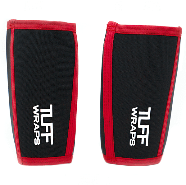TUFF Power Elbow Sleeves (Black/Red) S TuffWraps.com
