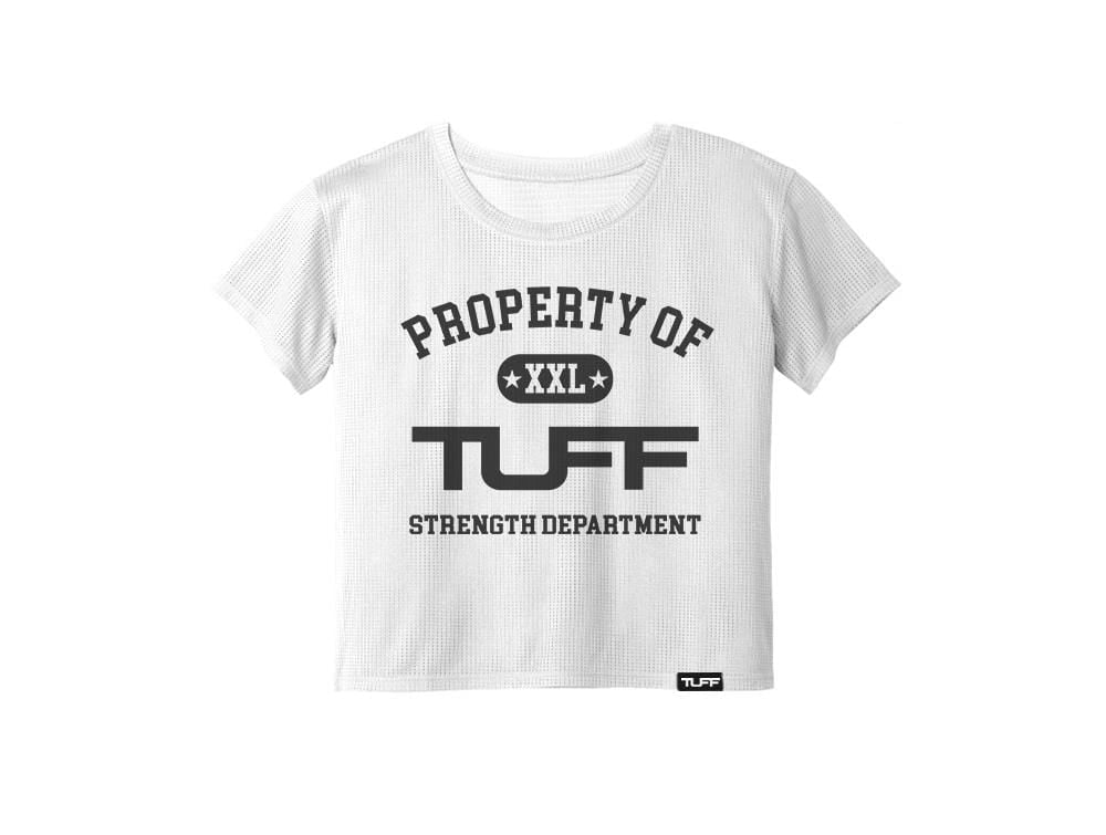 TUFF Property Crop Jersey Tee XS / White TuffWraps.com
