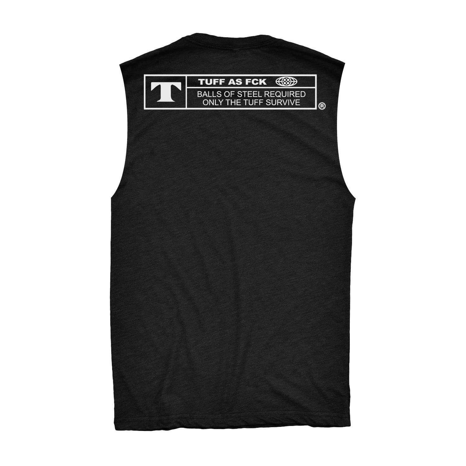 TUFF Rated Raw Edge Muscle Tank S / Black TuffWraps.com