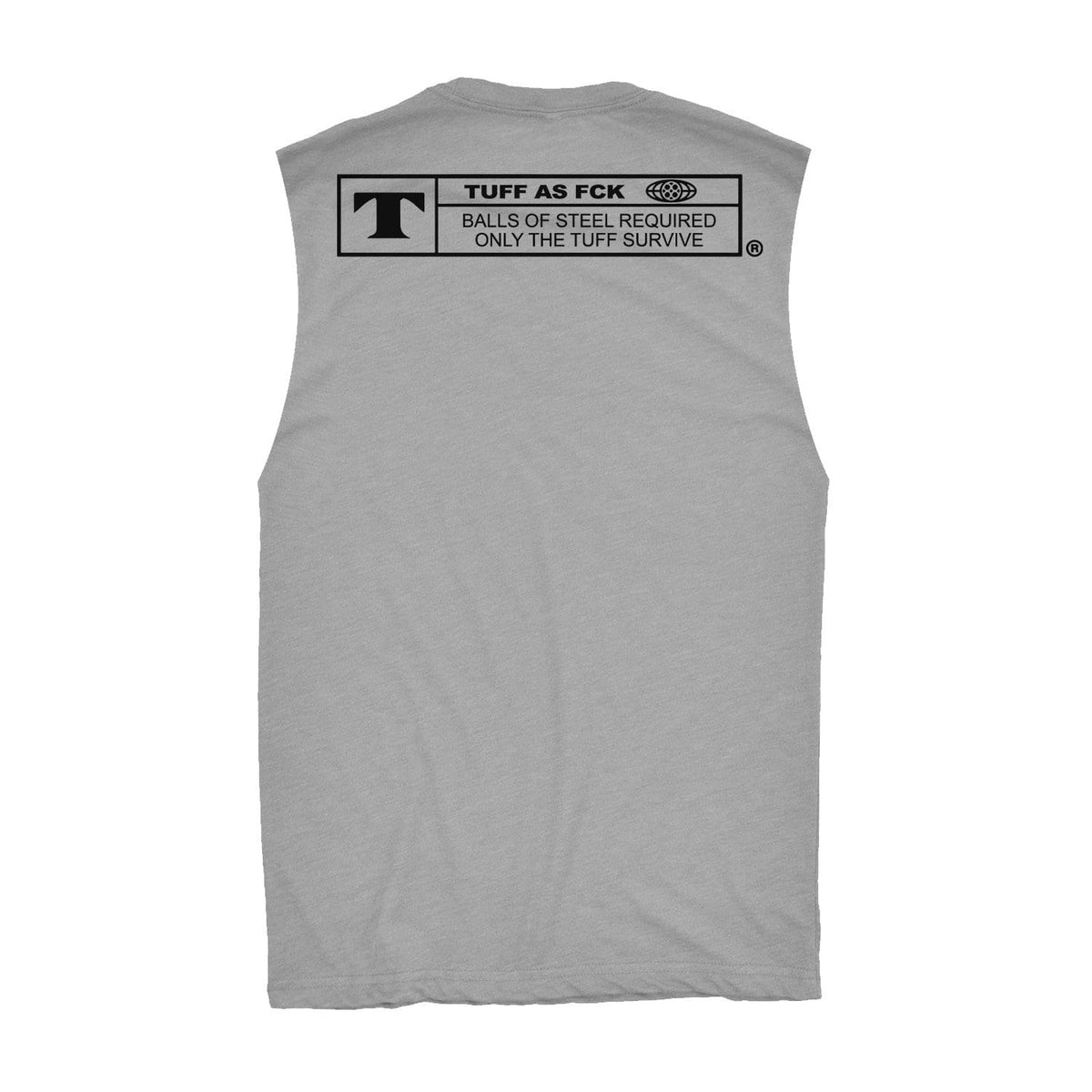TUFF Rated Raw Edge Muscle Tank S / Heather Gray TuffWraps.com