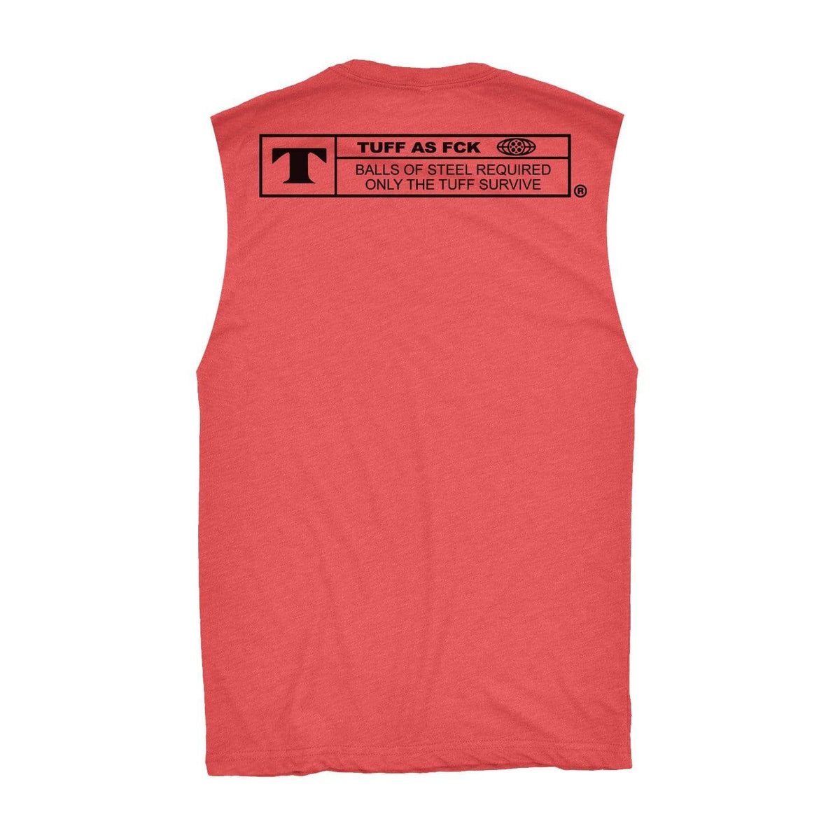 TUFF Rated Raw Edge Muscle Tank S / Vintage Red TuffWraps.com