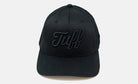TUFF Script All Black Flexfit Hat S/M (6 3/4"-7 1/4") / Black TuffWraps.com