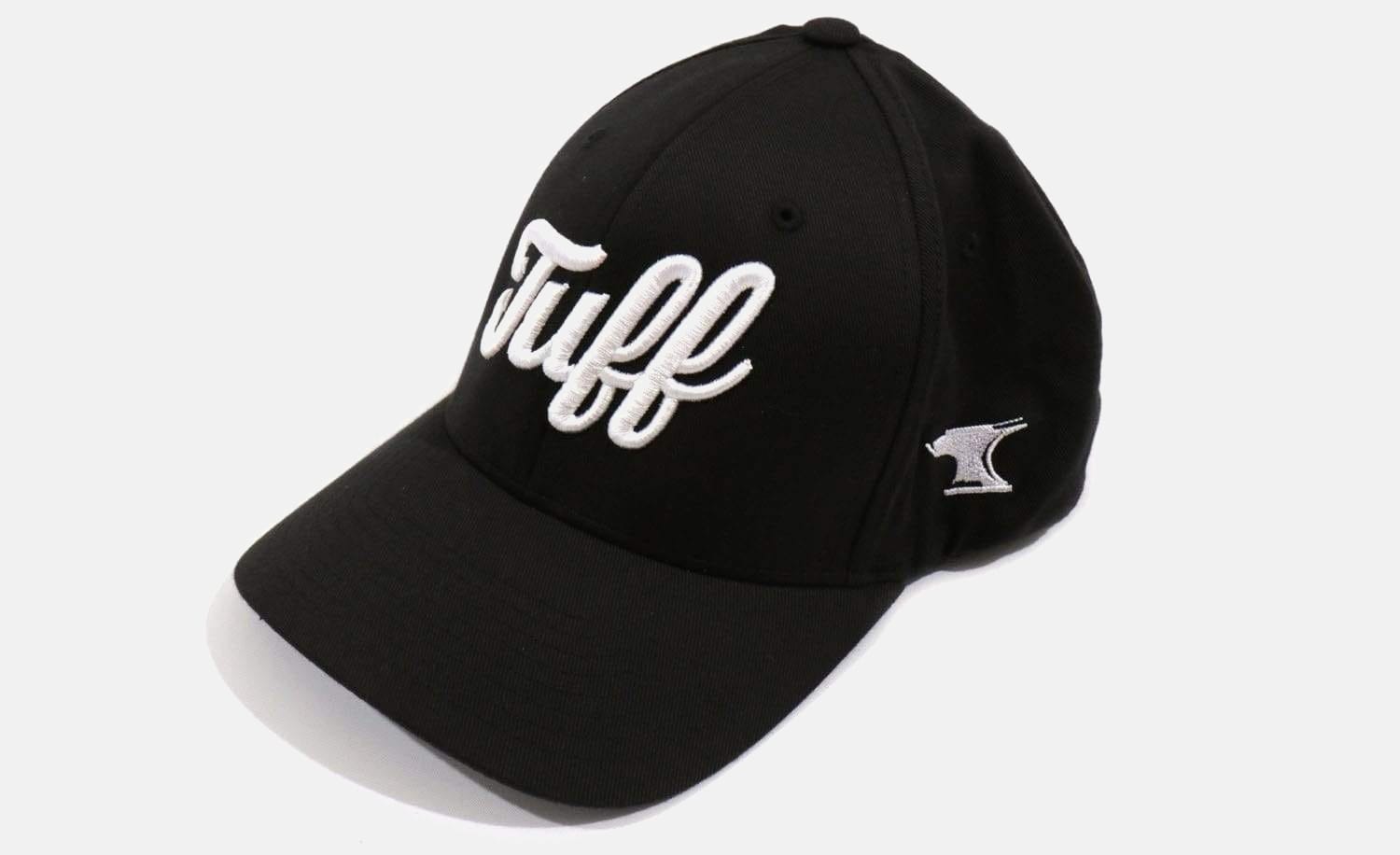 TUFF Script Black Flexfit Hat TuffWraps.com