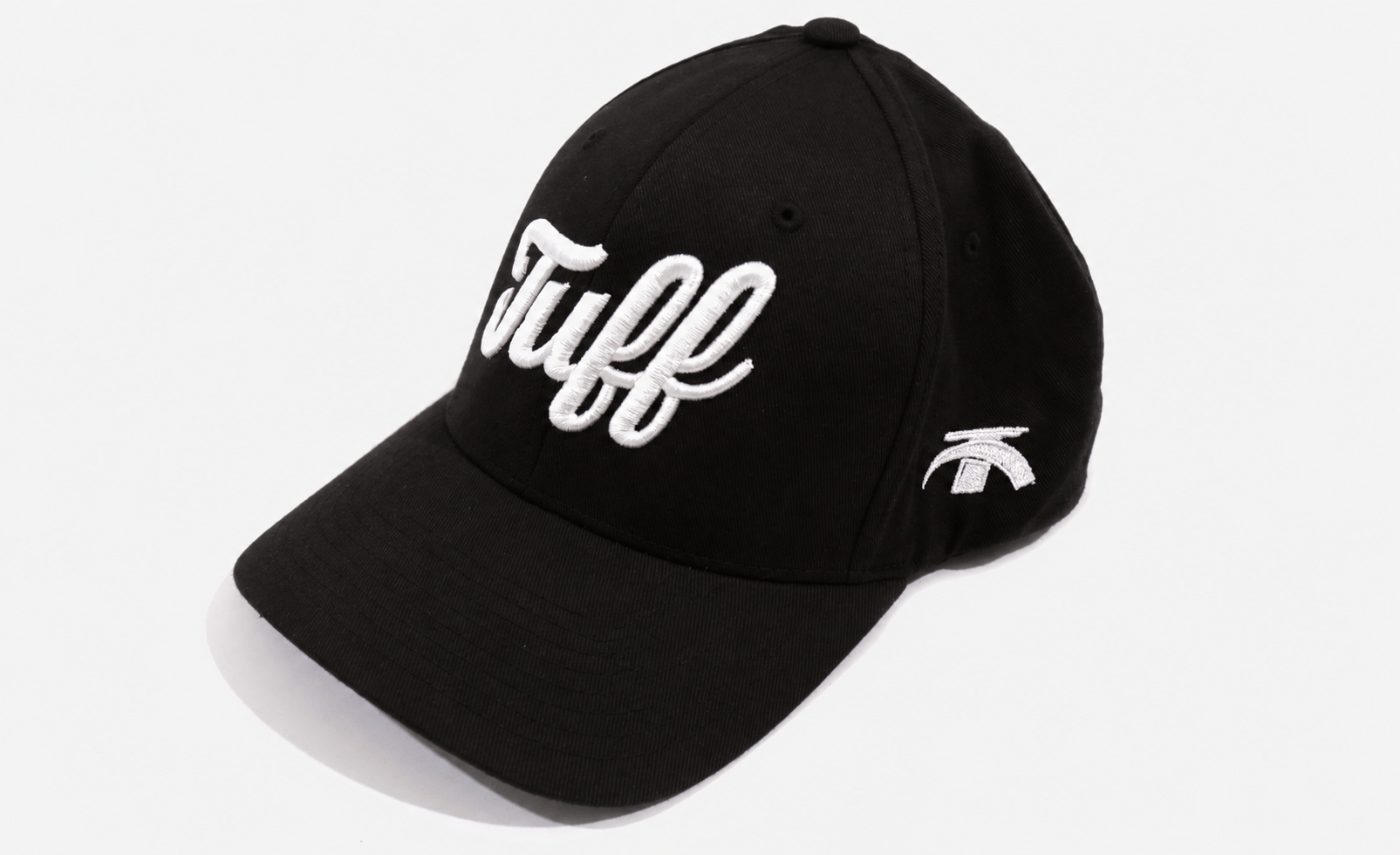 TUFF Script Black Flexfit Hat TuffWraps.com