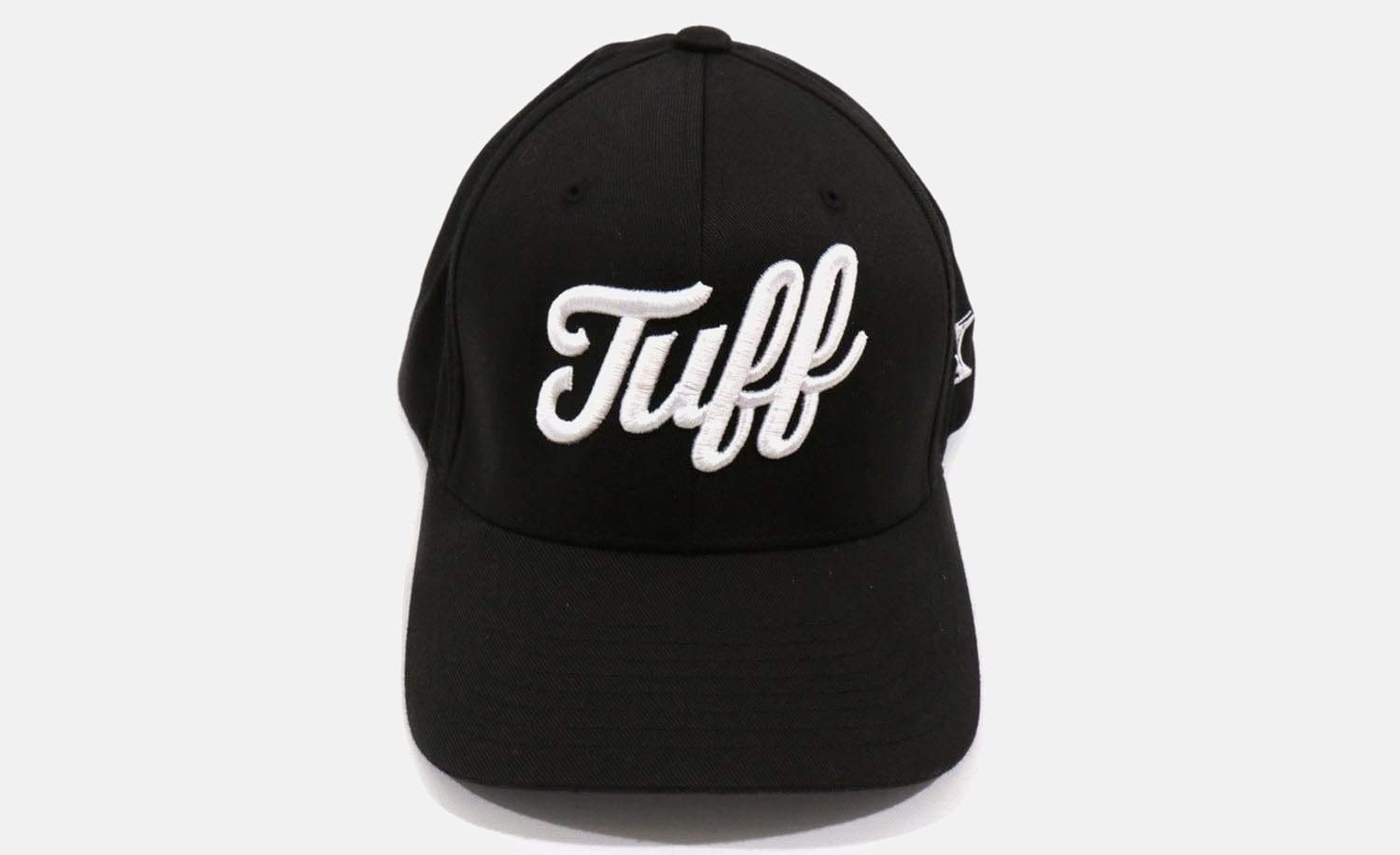 TUFF Script Black Flexfit Hat XS (6 5/8" - 7 1/8") / Black TuffWraps.com