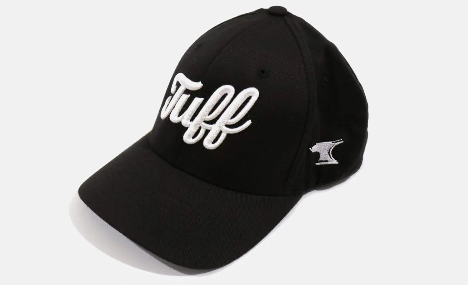 TUFF Script Black Flexfit Hat XS (6 5/8" - 7 1/8") / Black TuffWraps.com