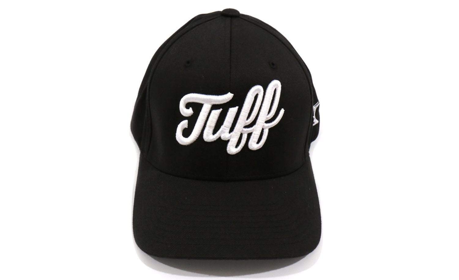 TUFF Script Black Flexfit Hat XS (6 5/8" - 7 1/8") / Black TuffWraps.com
