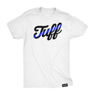 TUFF Script Blue Line Tee S / White TuffWraps.com