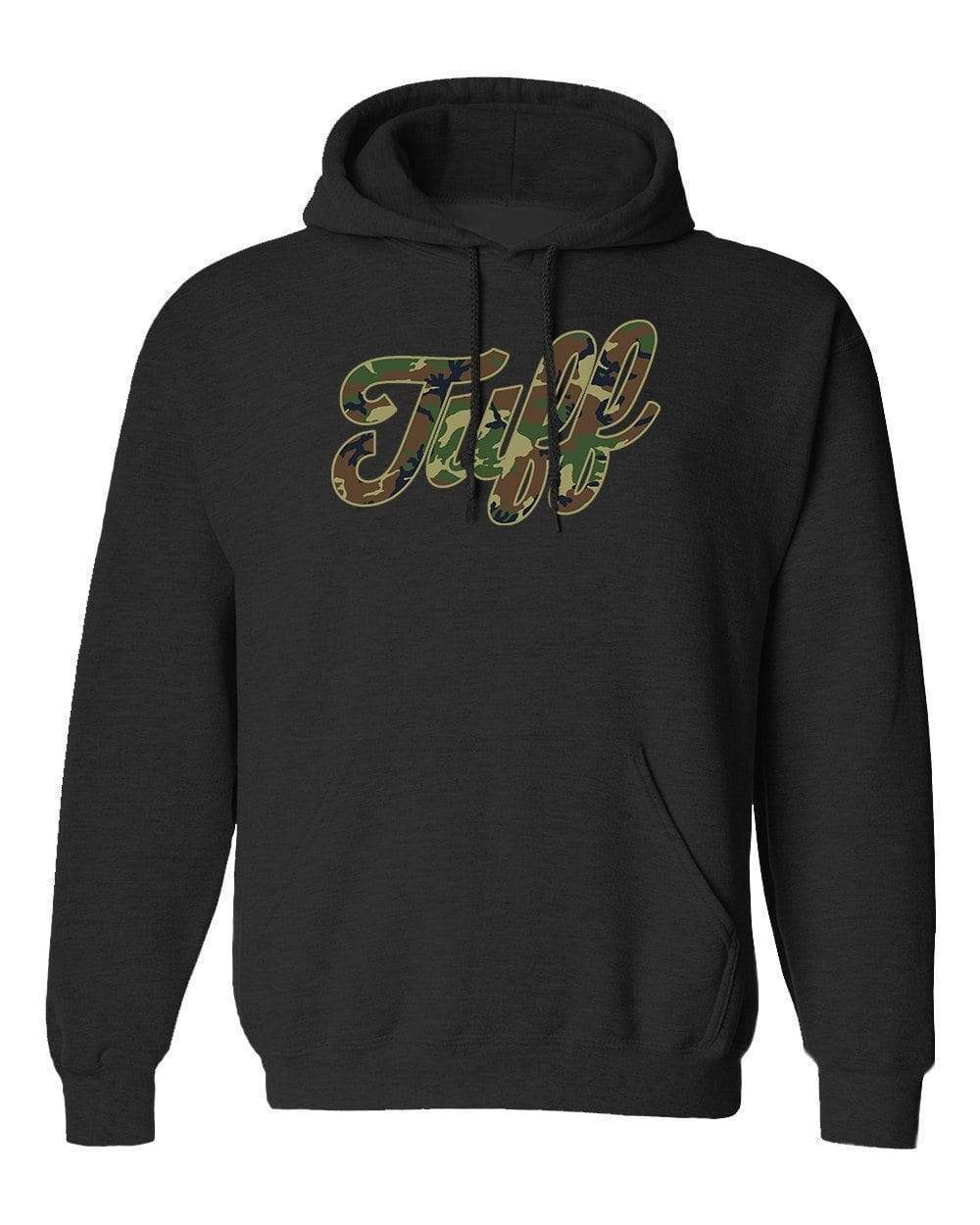 TUFF Script Camo Hooded Sweatshirt XS / Black TuffWraps.com