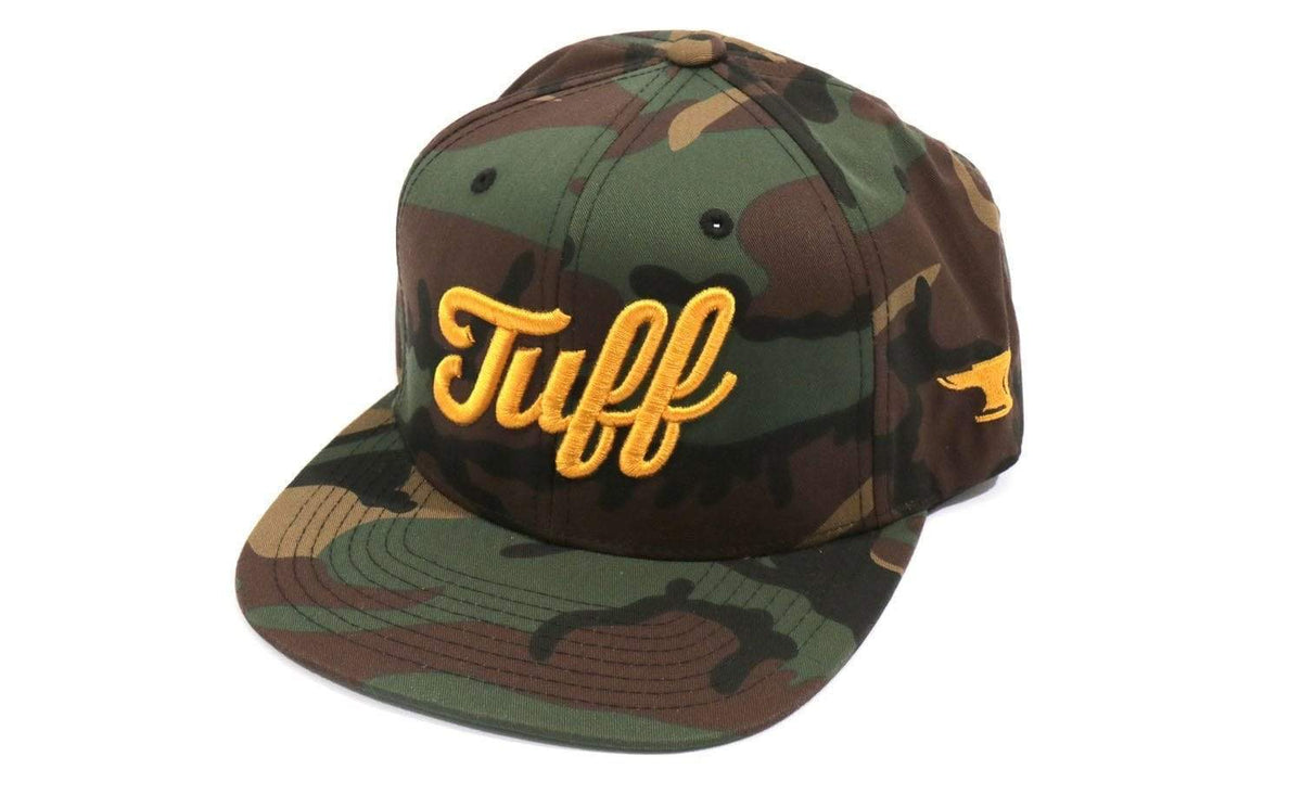 TUFF Script Camo Snapback Hat TuffWraps.com