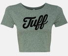 TUFF Script Crop Top Military Green / XS/S TuffWraps.com