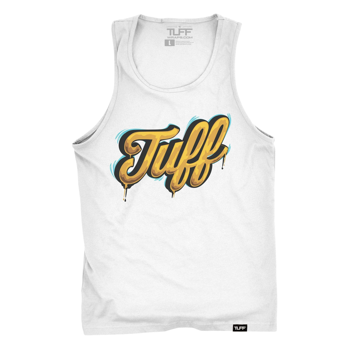 TUFF Script Drip Tank S / White v2 TuffWraps.com