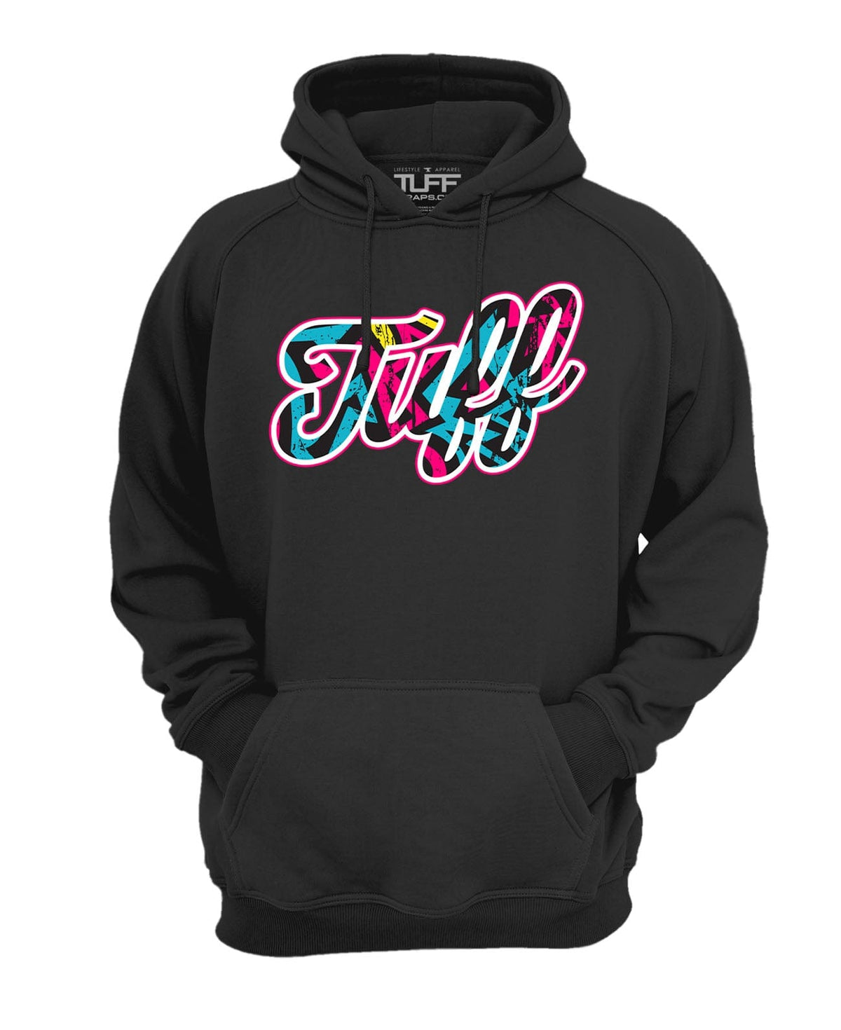 TUFF Script Graffiti Hooded Sweatshirt XS / Black TuffWraps.com