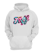 TUFF Script Graffiti Hooded Sweatshirt XS / White TuffWraps.com