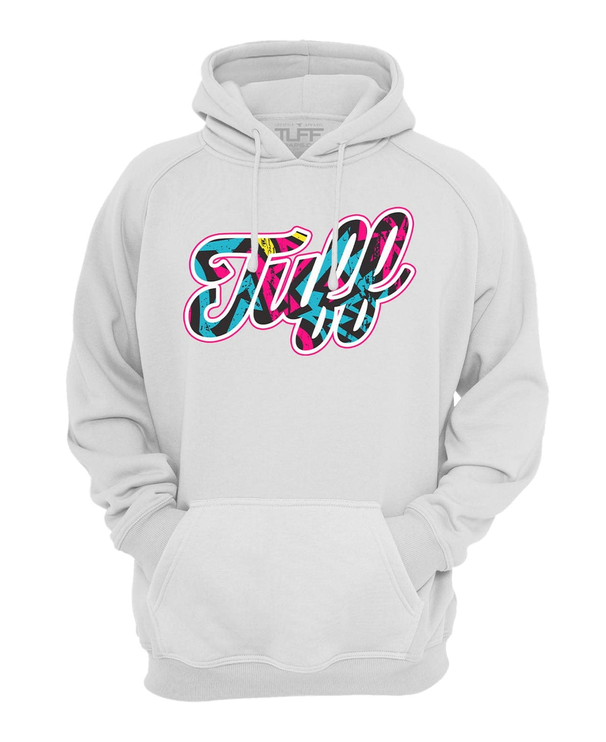 TUFF Script Graffiti Hooded Sweatshirt XS / White TuffWraps.com