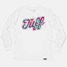 TUFF Script Graffiti Long Sleeve Tee White / S TuffWraps.com