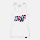 TUFF Script Graffiti Racerback Tank White / XS TuffWraps.com