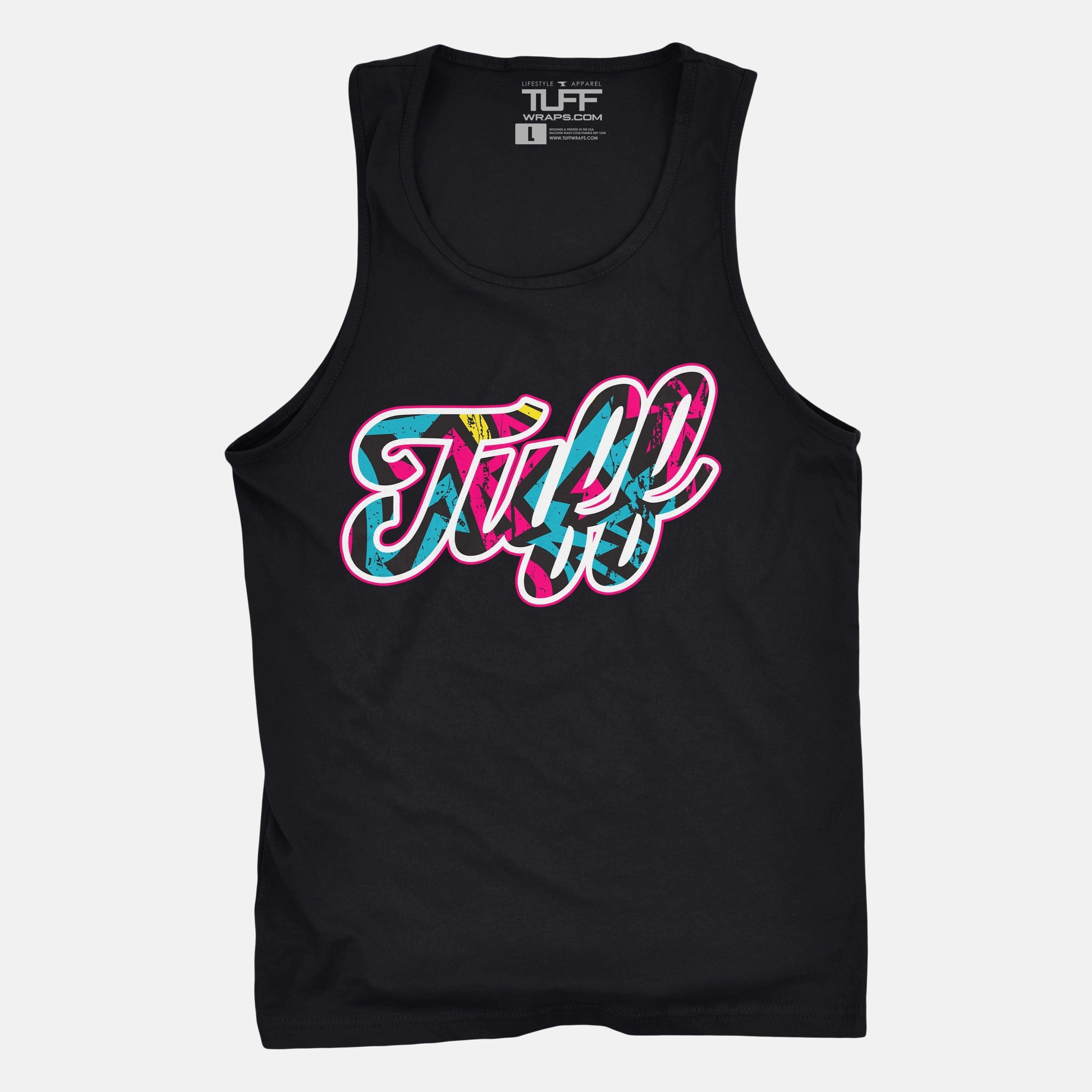 TUFF Script Graffiti Tank Black / S TuffWraps.com