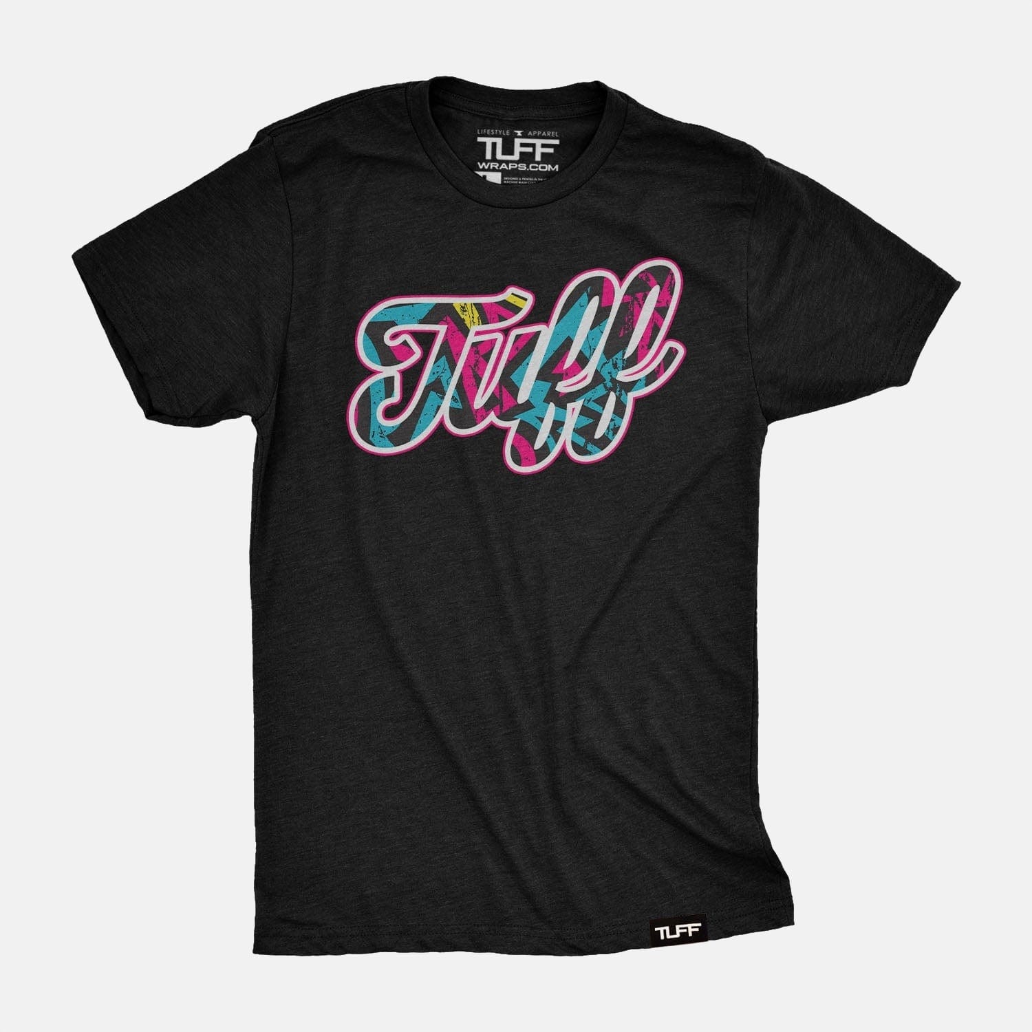TUFF Script Graffiti Tee Black / S TuffWraps.com