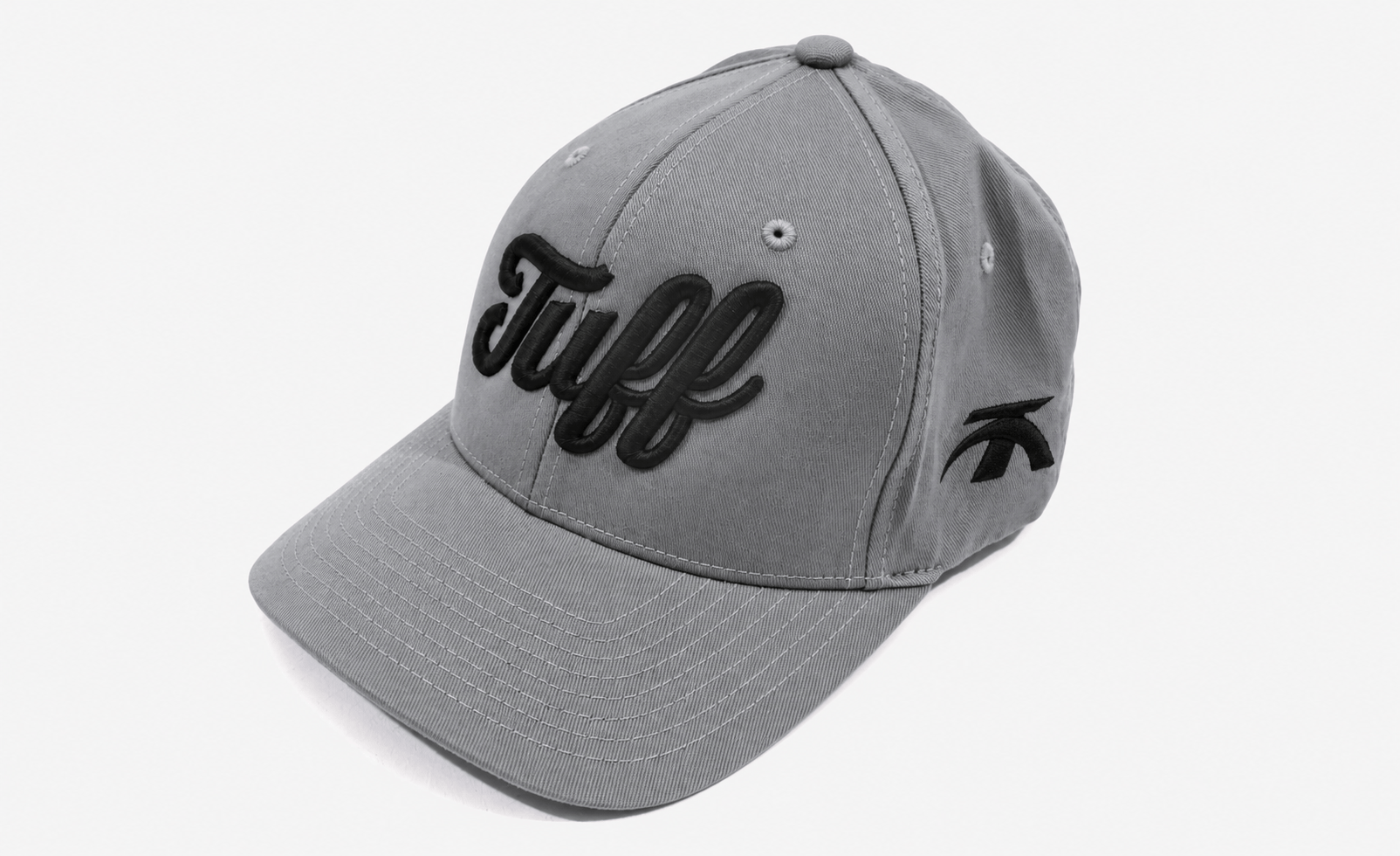 TUFF Script Gray Flexfit Hat TuffWraps.com