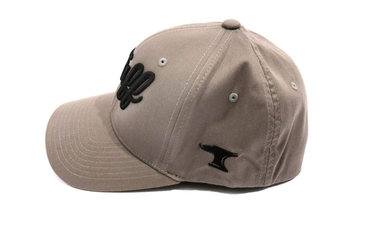 Hats - TUFF Script Gray Flexfit Hat