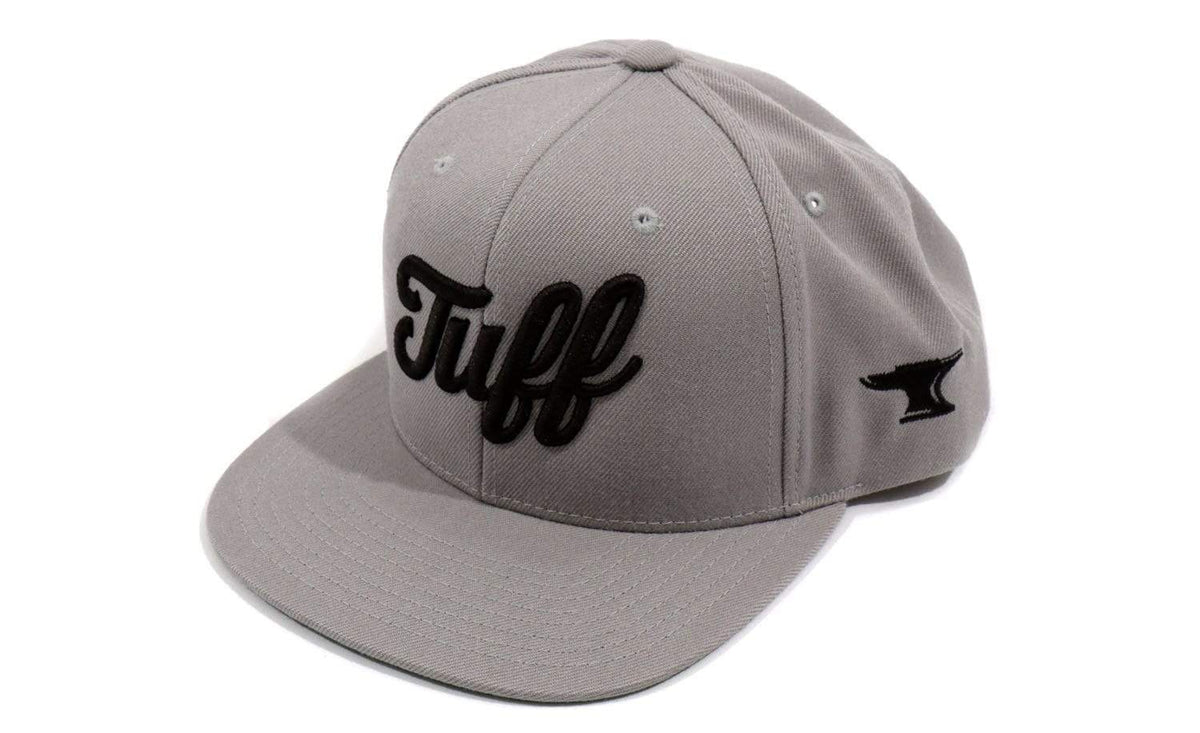 TUFF Script Gray Snapback Hat TuffWraps.com